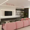 Plafon RING 6L różowy